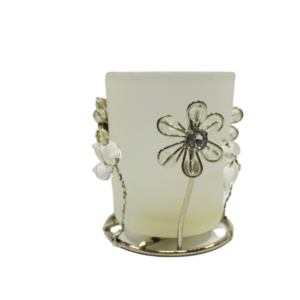 Candle Holder with crystal beads