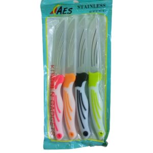 Multi Color Handle Knives – Pack of 4 Pieces