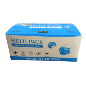 Adults Face Masks 50 Pieces – Black Color