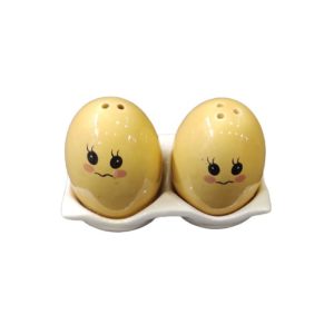 Egg Shape Salt & Pepper Pots Pack of 2
