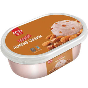 Walls Almond Crunch Tub Ice Cream 800ML