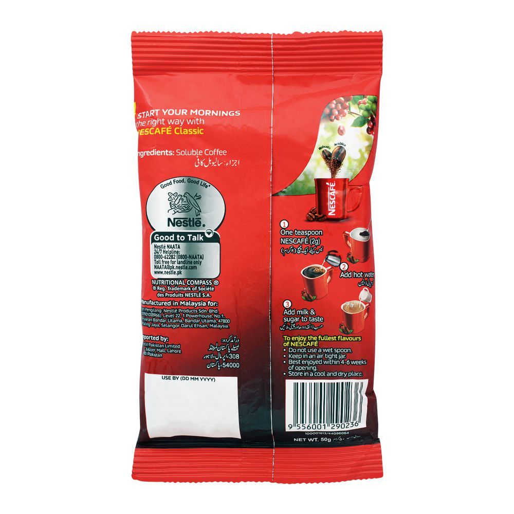 Nescafe Classic Coffee Sachet 16 Cups 25GM - Image 3