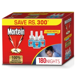 Mortein Fragrant Liquid Refills, (3 Pieces, Jumbo Pack)